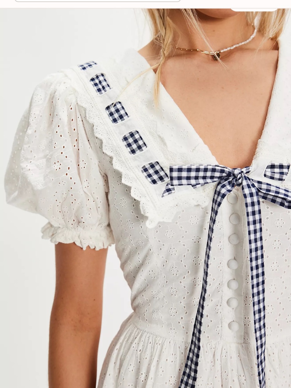 For Love & Lemons Ruby Ribbon Mini Dress NwT - Picture 4 of 9